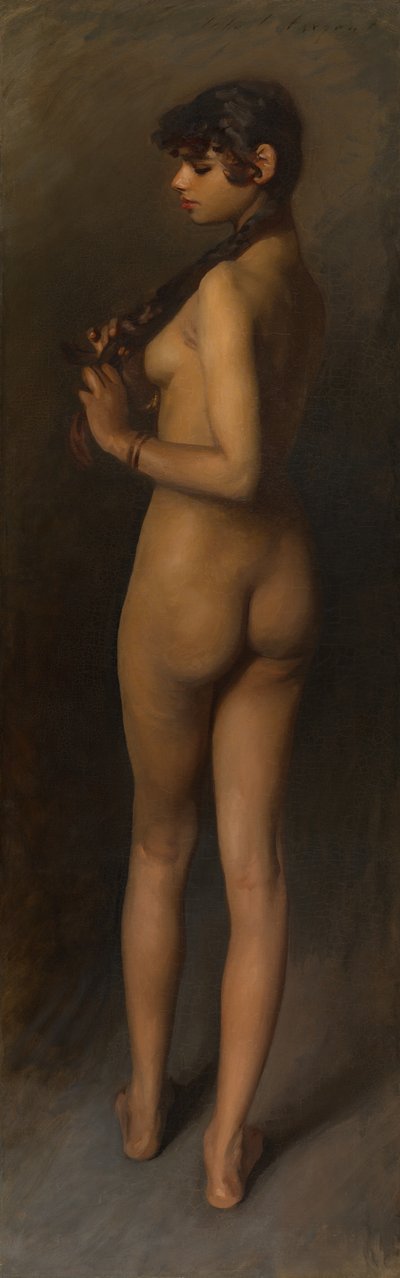 Livsstudie (studie av en egyptisk jente) av John Singer Sargent