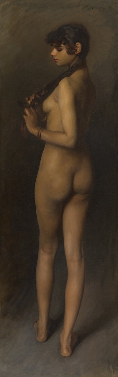 Livsstudie (studie av en egyptisk jente) av John Singer Sargent