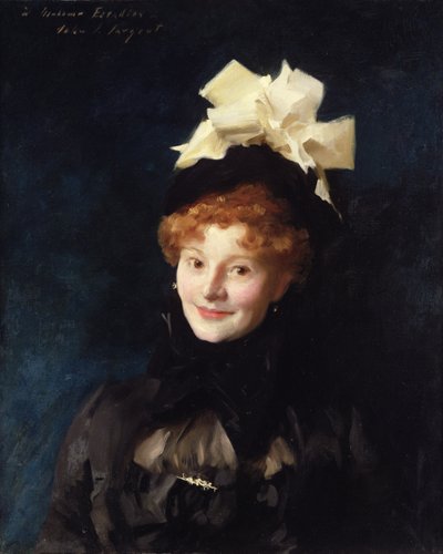 Madame Escudier, ca. 1883 av John Singer Sargent