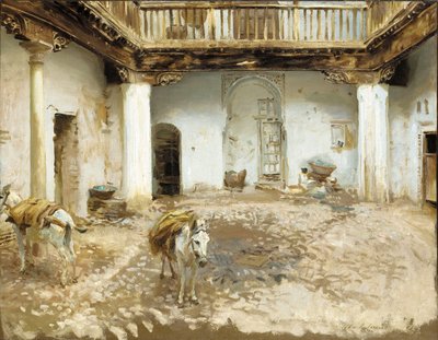 maurisk gårdsplass av John Singer Sargent