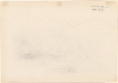 Fjell [verso], 1869. av John Singer Sargent