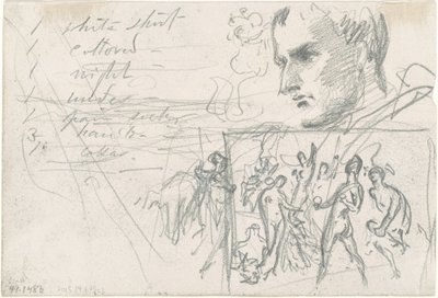 Napoleons hode og dom i Paris [verso] av John Singer Sargent
