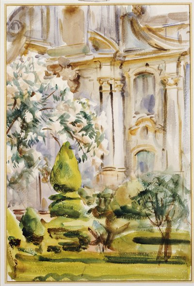 Palass og hager, Spania, 1912 av John Singer Sargent