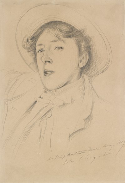 Portrett av Vernon Lee, 1889 av John Singer Sargent