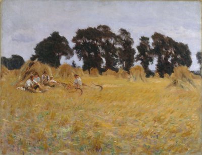 Høstere hviler i en hveteåker, 1885 av John Singer Sargent