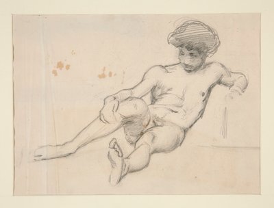 Tilbakelent nakenfigur av John Singer Sargent