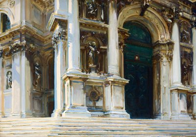 Santa Maria della Salute i Venezia, 1909. av John Singer Sargent