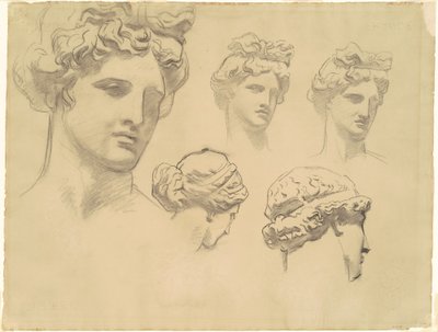 Studier for Apollo og musene, ca. 1921. av John Singer Sargent