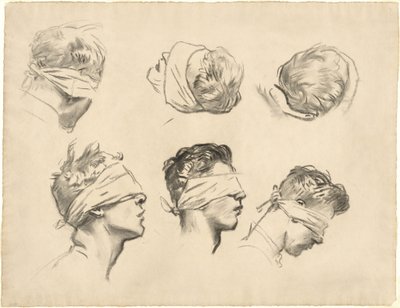 Studier for Gassed, 1918-1919. av John Singer Sargent