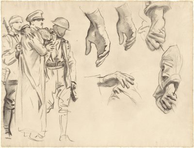 Studier for Gassed, 1918-1919. av John Singer Sargent