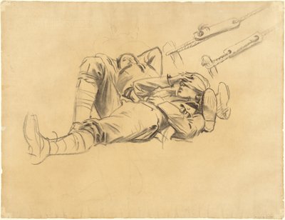 Studier for "Gassed" [recto] av John Singer Sargent