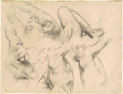 Studier for "Himmelen" og "Helvete" av John Singer Sargent