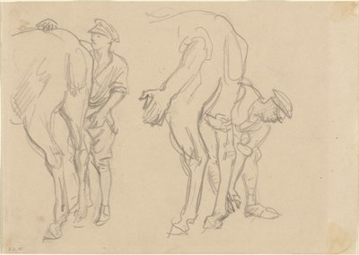 Studier for Scots Grey, 1918. av John Singer Sargent