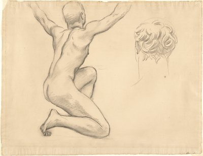 Studier for The Unveiling of Truth, 1922-1925. av John Singer Sargent