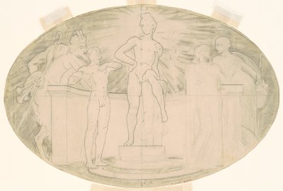 Studie for klassisk og romantisk kunst, ca. 1921. av John Singer Sargent