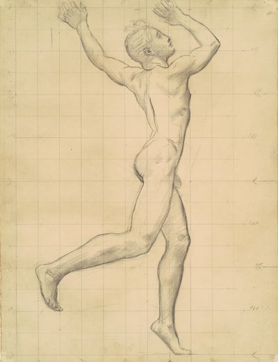 Studie av Apollo for Apollo og Daphne, ca. 1918. av John Singer Sargent