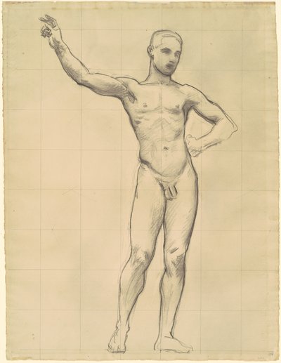 Studie av Apollo for "Apollo og musene" av John Singer Sargent