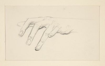 Studie av en hånd av John Singer Sargent
