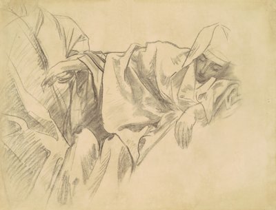 Studie av korsfestelsen for femten mysterier i rosenkransen, 1903-1916. av John Singer Sargent