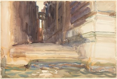 Calle della Rosa med Monte di Pietà, Venezia av John Singer Sargent