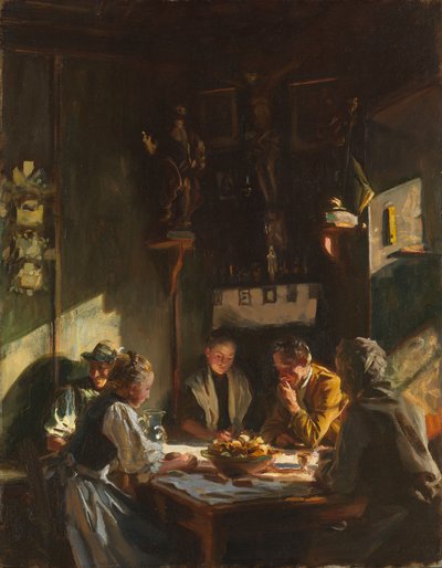 Tyrolsk interiør, 1915 av John Singer Sargent
