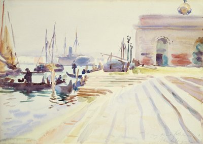 Venezia (wc over grafitt på papir) av John Singer Sargent