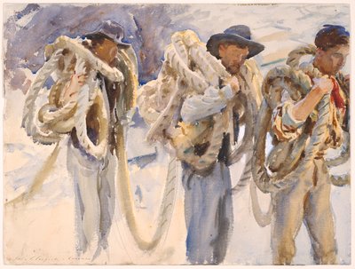 Arbeidere i Carrara av John Singer Sargent