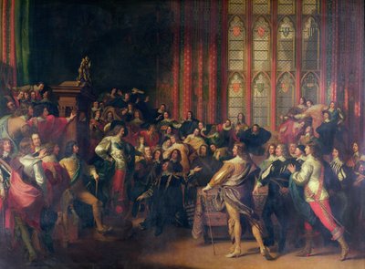 Charles I (1600-49) krever de fem medlemmene i Underhuset i 1642 av John Singleton Copley