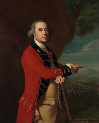 Portrett av general Thomas Gage, ca. 1768 (olje på lerret montert på masonitt) av John Singleton Copley