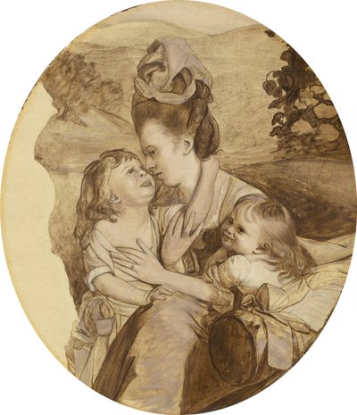 Skisse for The Copley Family, 1776. av John Singleton Copley