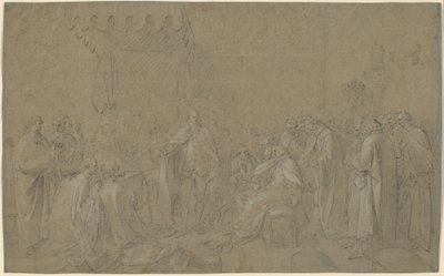 Studie for "The Death of the Earl of Chatham" av John Singleton Copley