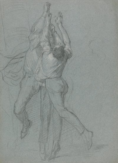 Studie av sjømenn som heiser et flagg for seier til Lord Duncan av John Singleton Copley