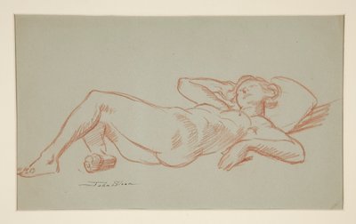 Modell hviler av John French Sloan