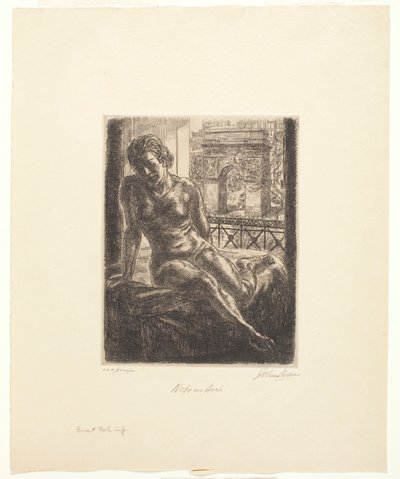 Naken og bue av John French Sloan