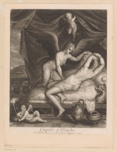 Amor og Psyche i senga Cupid & Psyche (tittel på objekt) Guds kjærlighetsforhold (serietittel) Loves of the Gods (serietittel) av John Smith