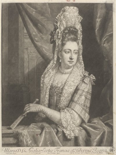 Portrett av Mary II Stuart av John Smith