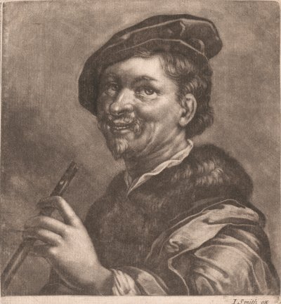 Mann som spiller fløyte av John Smith