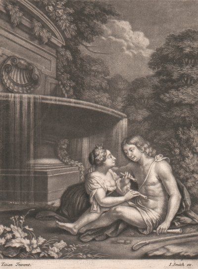 Venus holder Adonis fra jakten av John Smith