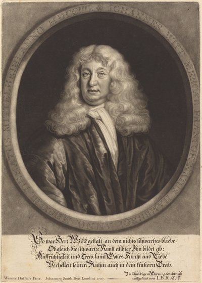 Johannes Witt av John Smith after Werner Hassells