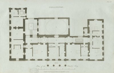 Chillington Hall: gravering av John Soane