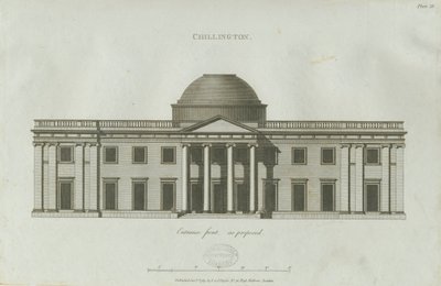 Chillington Hall: gravering av John Soane