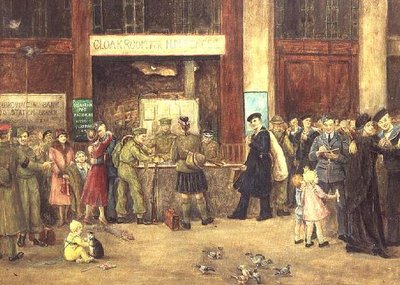 Styrkenes garderobe på Waterloo Station av John Stewart Clark
