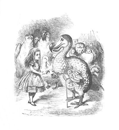 Alice and the Dodo, 1889 av John Tenniel