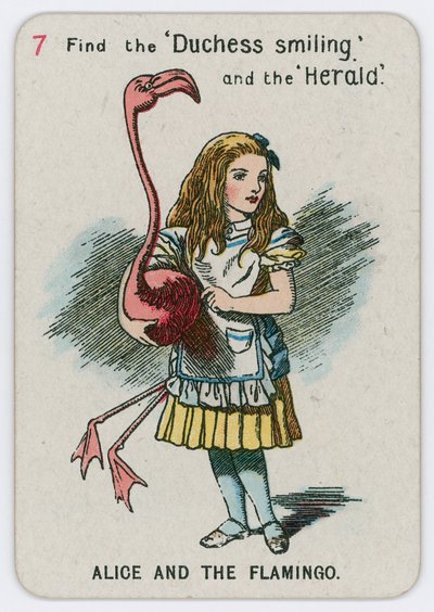 Alice og flamingoen av John Tenniel
