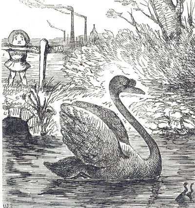 Tegneserie som kommenterer forurensningen av Themsen i London av John Tenniel