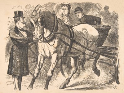 Easing the Curb Punch, 24. juli 1869, 1869. av John Tenniel