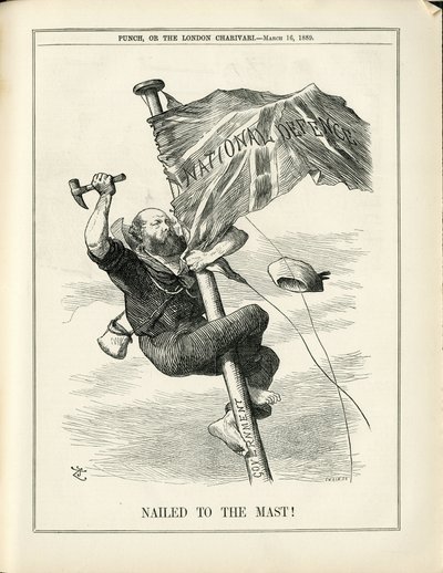 Illustrasjon av John Tenniel (1820-1914) i Punch av John Tenniel