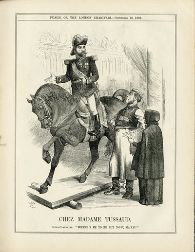 Illustrasjon av John Tenniel (1820-1914) i Punch av John Tenniel