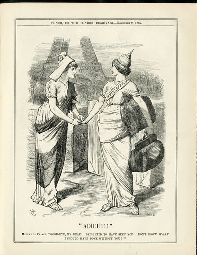 Illustrasjon av John Tenniel (1820-1914) i Punch av John Tenniel