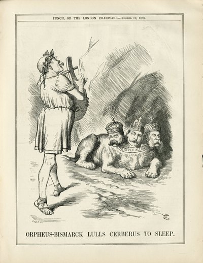 Illustrasjon av John Tenniel (1820-1914) i Punch av John Tenniel